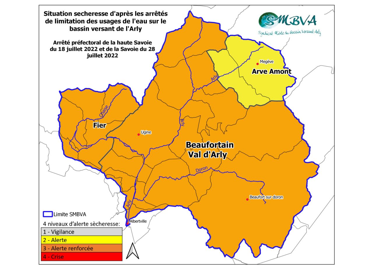 Alerte renforcée sécheresse sur le bassin Versant Arly