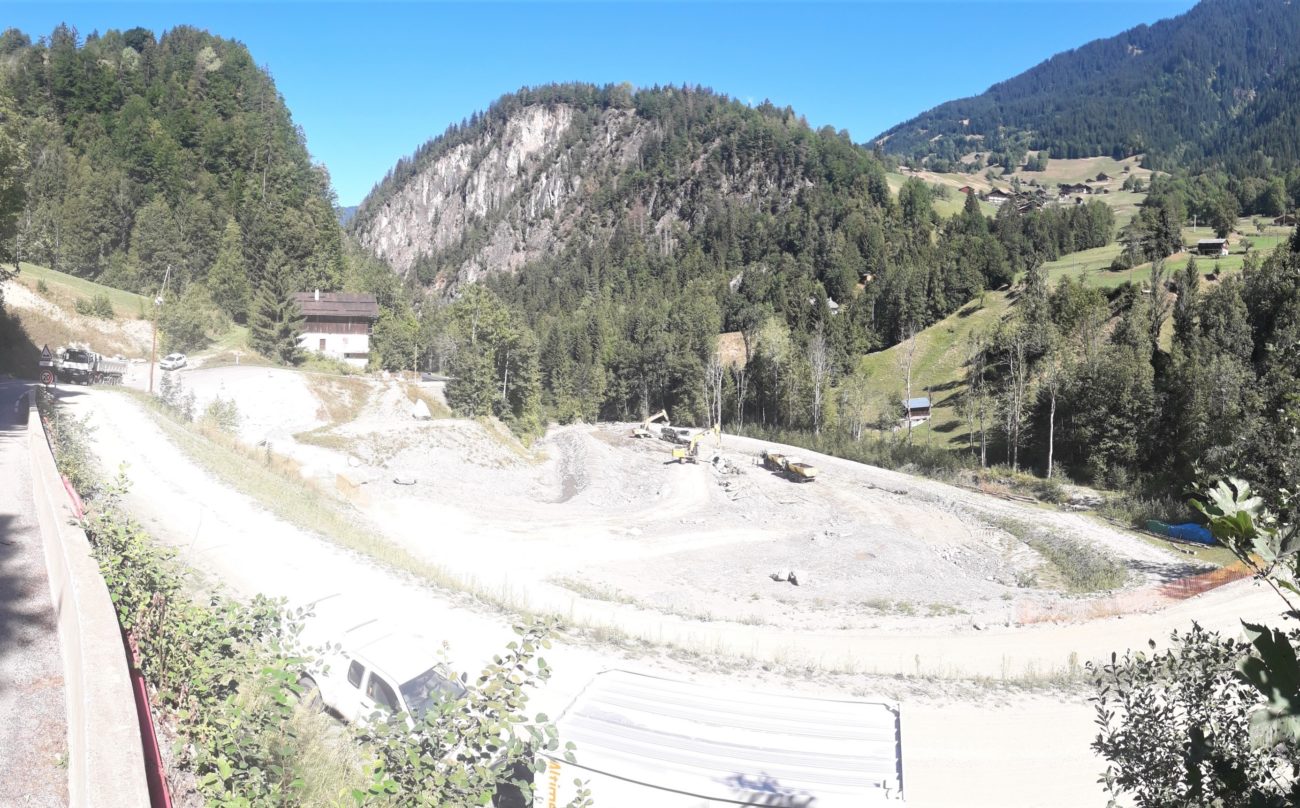 Aménagement d’une plage de dépôt pour les laves torrentielles du torrent du Bersend