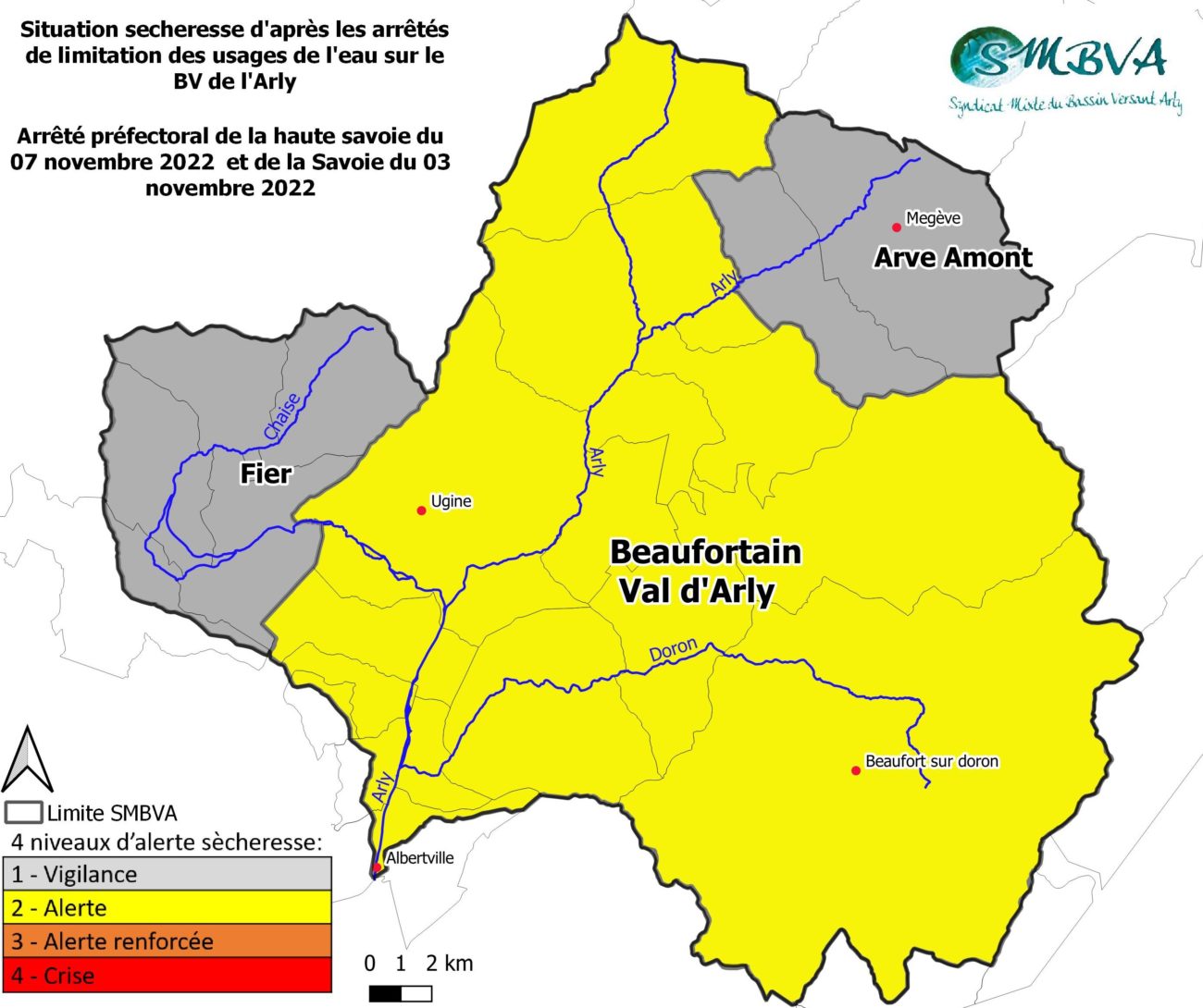 Sécheresse : Beaufortain et Val d’Arly en alerte