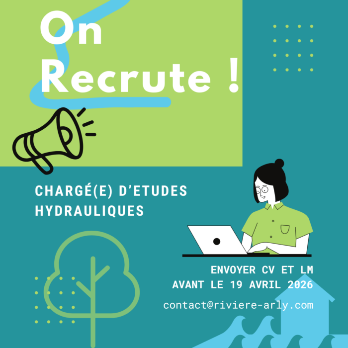 Nous recrutons ! Ingénieur(e) chargé(e) d&rsquo;études hydrauliques