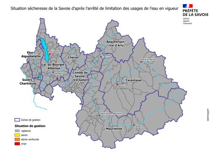 Alerte Sécheresse – passage en vigilance des 2 Savoie